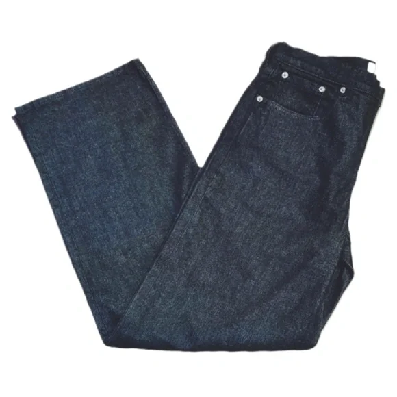 NWT! EVERLANE Column Jean in Pure Blue w a Wide Straight Leg, size 28 - Picture 6 of 10